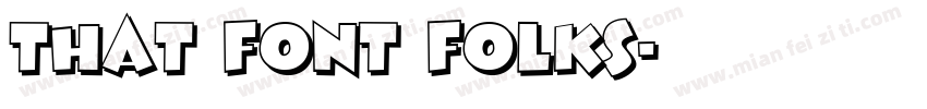 that font folks字体转换